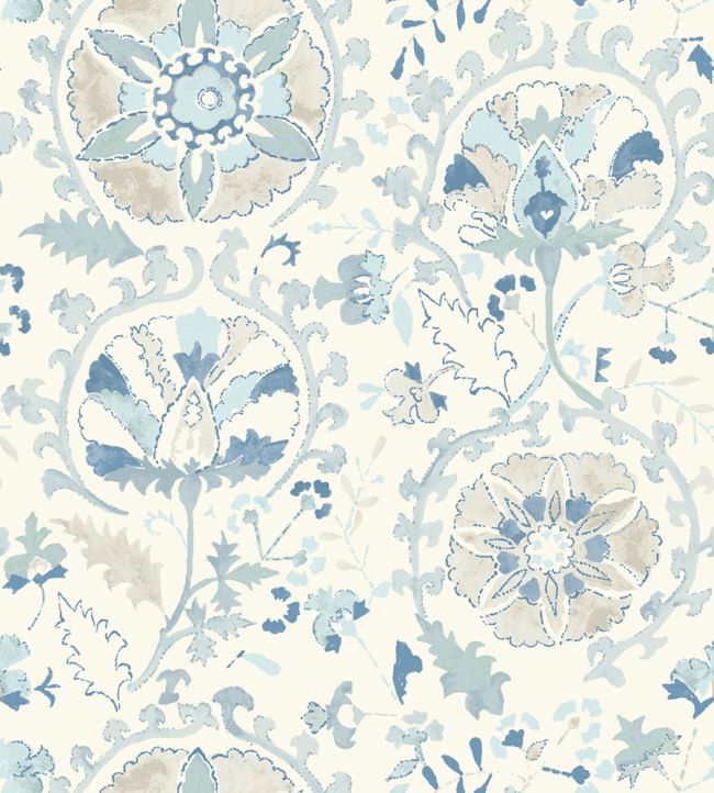 Suzani Wallpaper by DADO 01 Blue