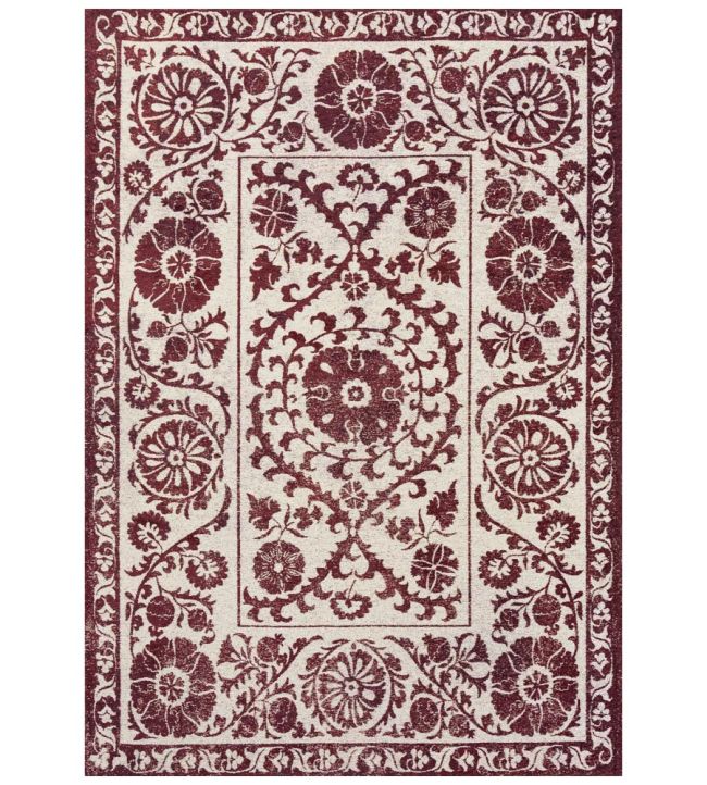 Louis De Poortere Suzani rug Zephyr 118655 Zephyr