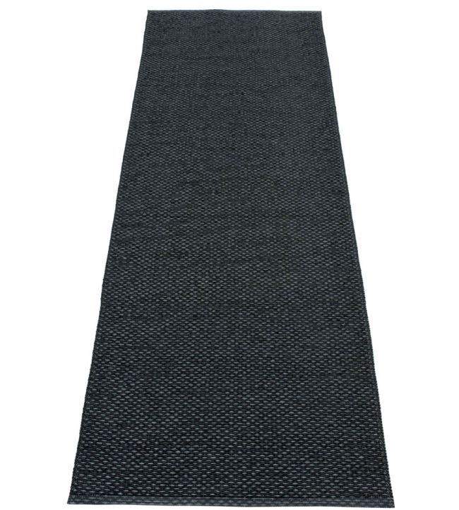 Pappelina Svea Runner rug Black Metallic/Black SVX724 Black Metallic/Black