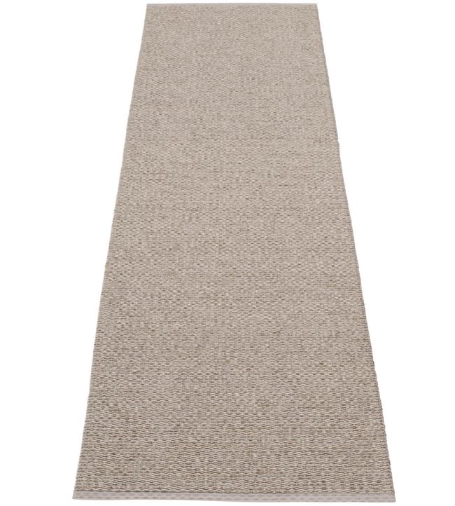 Pappelina Svea Runner rug Mud Metallic/Mud SV6B724 Mud Metallic/Mud