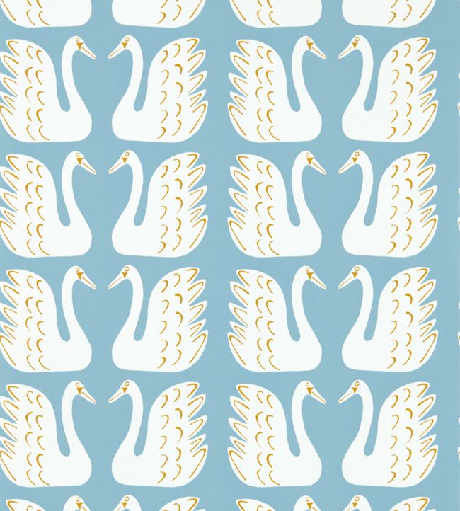 Swim Swam Swan Wallpaper by Scion Sky / Chai