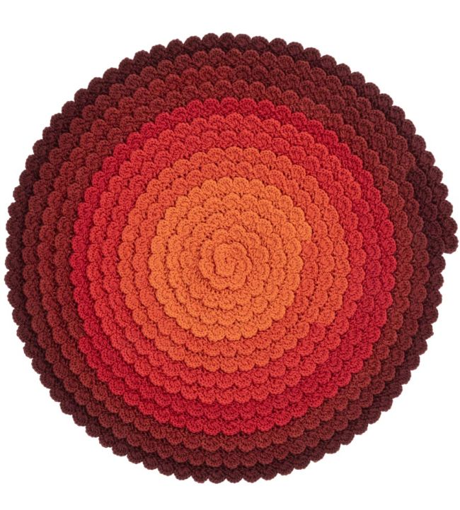 cc-tapis Swirl Round rug Autumn SWIRS -AUTUMN Autumn