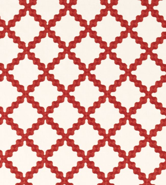 Swithland Embroidery Fabric by Scion Ladybird Red