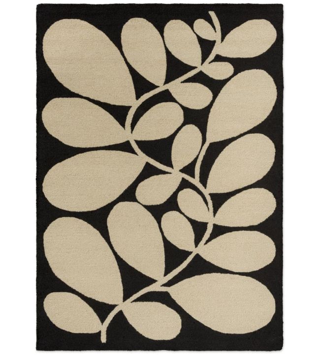 Orla Kiely Sycamore Outdoor rug Black 464205140200-US Black