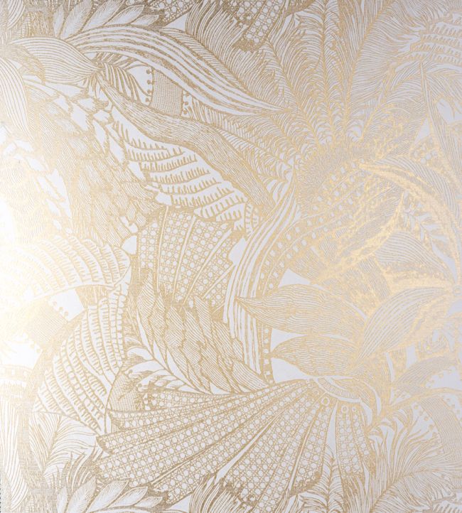Symbiosis Wallpaper by Arte White Gold