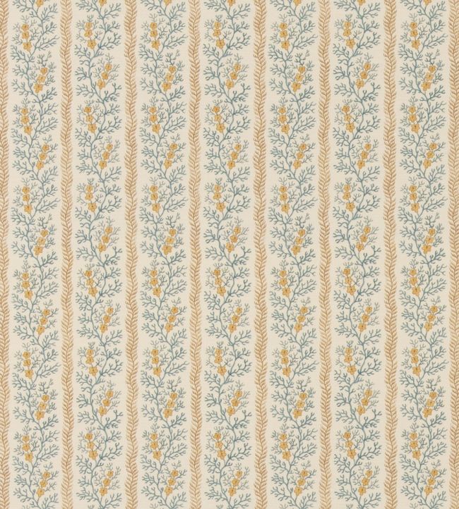 Symington Fabric by GP & J Baker Ochre/Blue