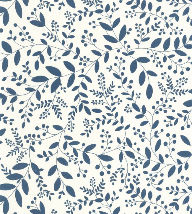 Sympathy Wallpaper by Caselio Bleu Indigo