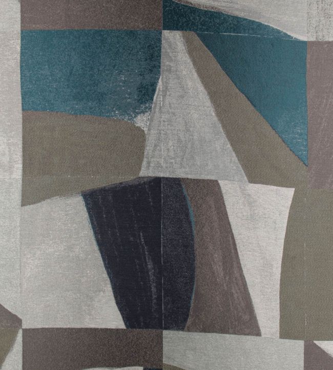 Tabala Fabric by Black Edition Teal