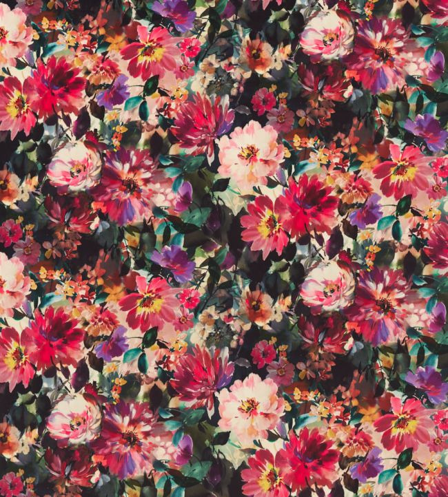 Tahiti Fabric by Clarke & Clarke Fuchsia