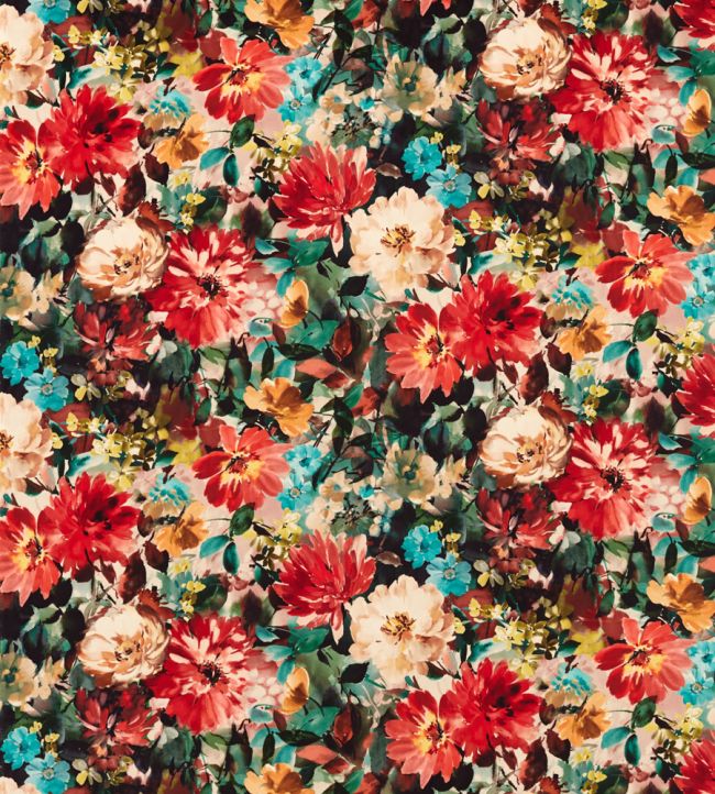 Tahiti Fabric by Clarke & Clarke Rouge