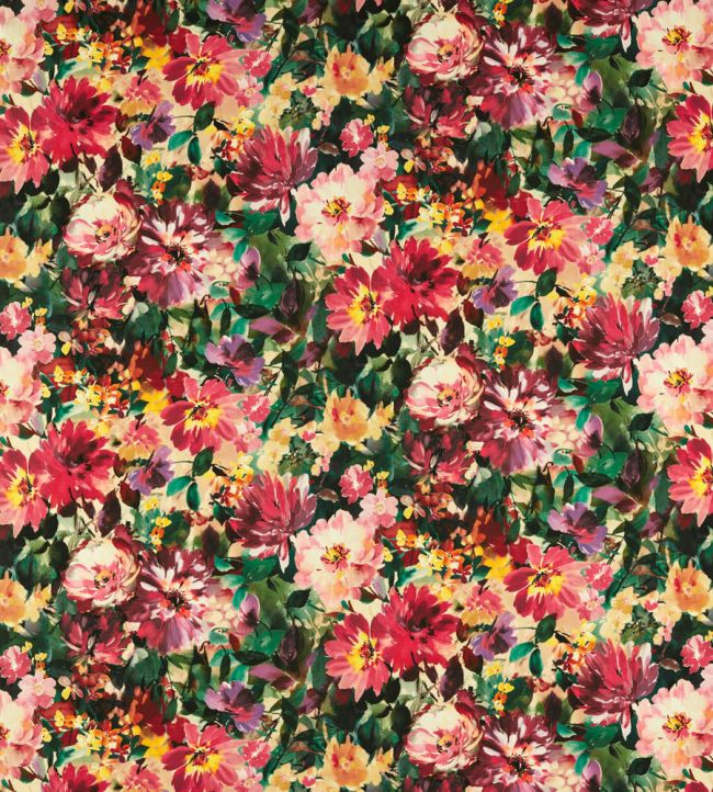 Tahiti Outdoor Fabric by Clarke & Clarke Fuchsia