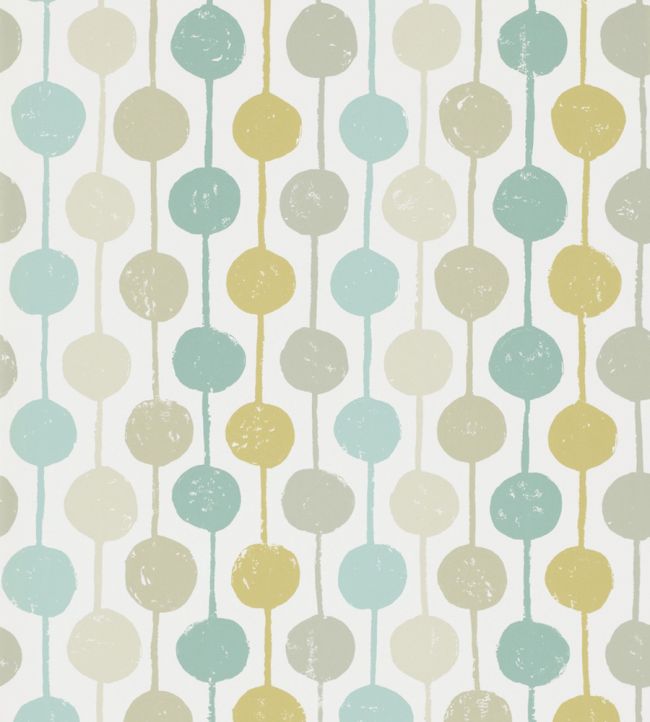 Taimi Wallpaper by Scion Seaglass / Chalk / Honey