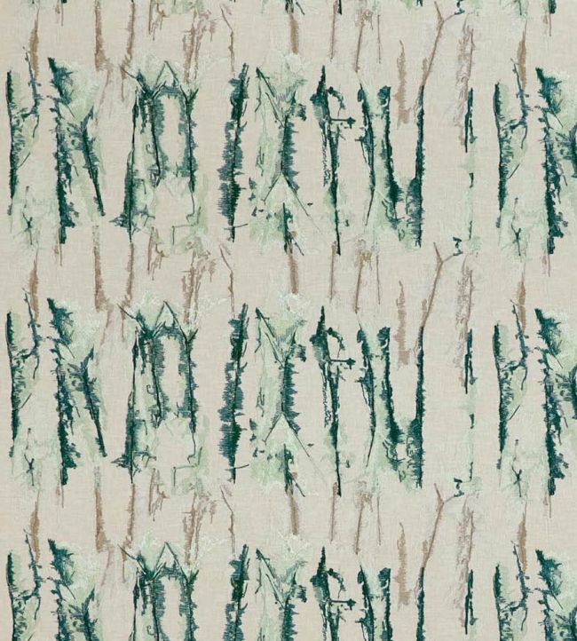 Takara Embroidery Fabric by Harlequin Forest/Stone