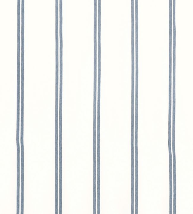 Tandem Stripe Fabric by Thibaut Oxford Blue