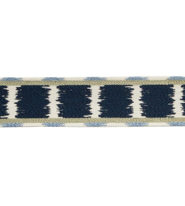 Taos Embroidered Border Trimming by Samuel & Sons Blue Sky