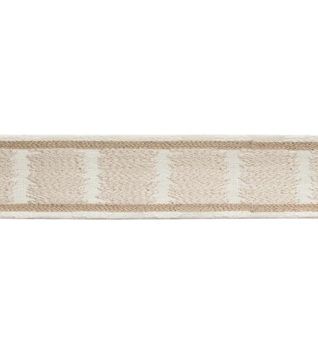 Taos Embroidered Border Trimming by Samuel & Sons White Sands