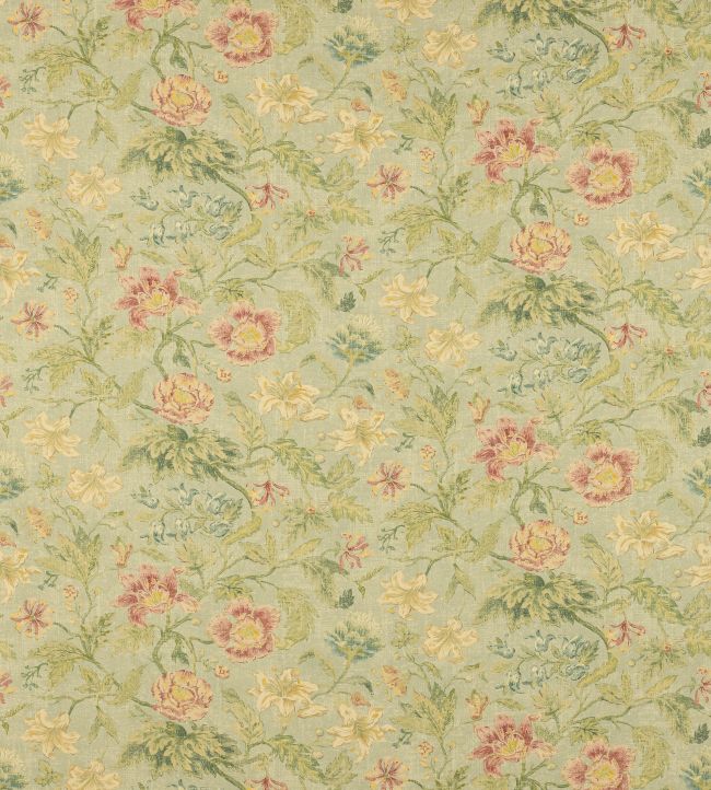 Tapestry Garden Fabric by Colefax and Fowler Old Blue