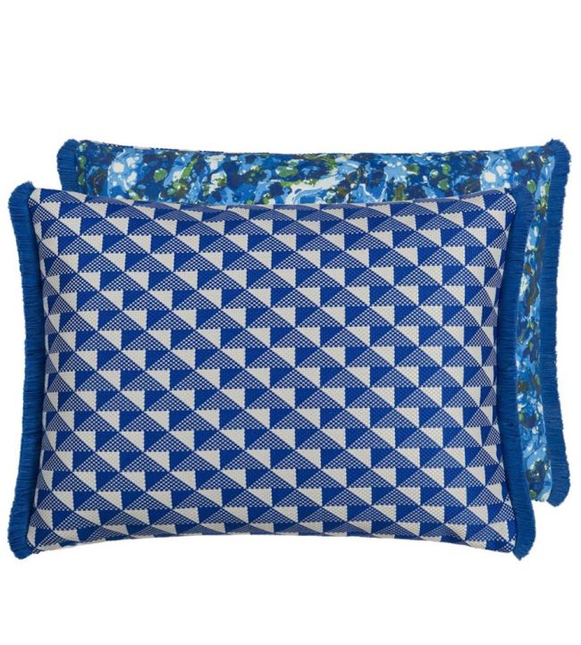 Tarakan Cushion 60 x 45cm by Designers Guild Cobalt