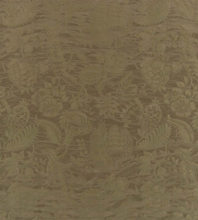 Tarangire Damask Fabric by Ralph Lauren Tarnished Gold