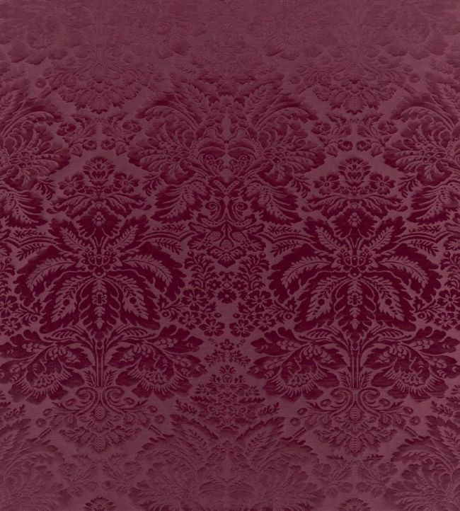Tarleton Damask Fabric by Ralph Lauren Burgundy