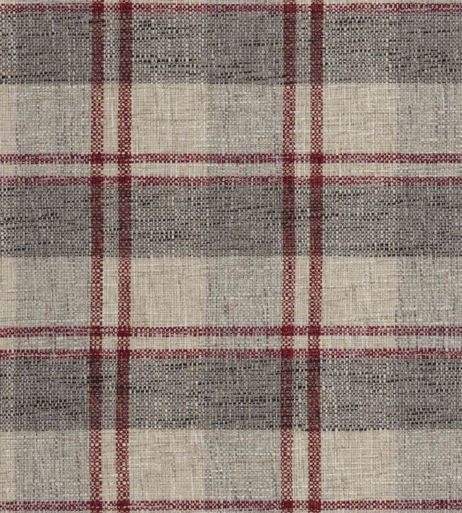 Tartana Fabric by Camengo Bordeaux