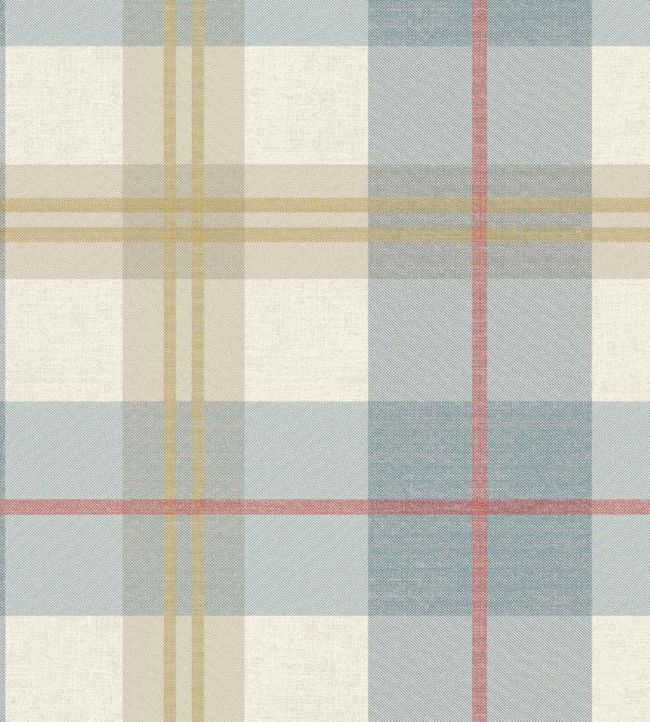 Tartanowski Wallpaper by Woodchip & Magnolia Denim Blue
