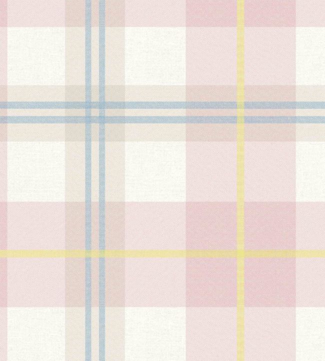 Tartanowski Wallpaper by Woodchip & Magnolia Taffy Pink