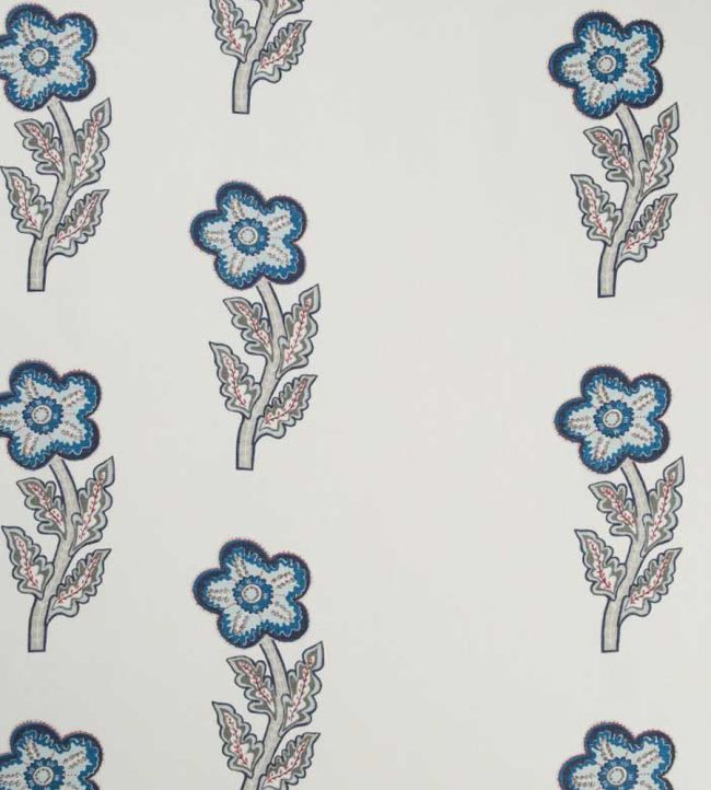 Tashas Trip Fabric by Christopher Farr Cloth Berry