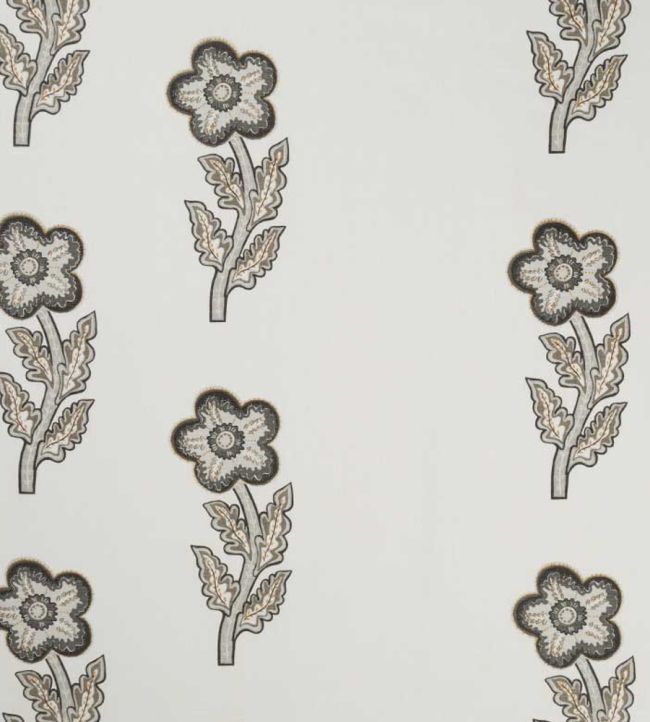 Tashas Trip Fabric by Christopher Farr Cloth Charcoal