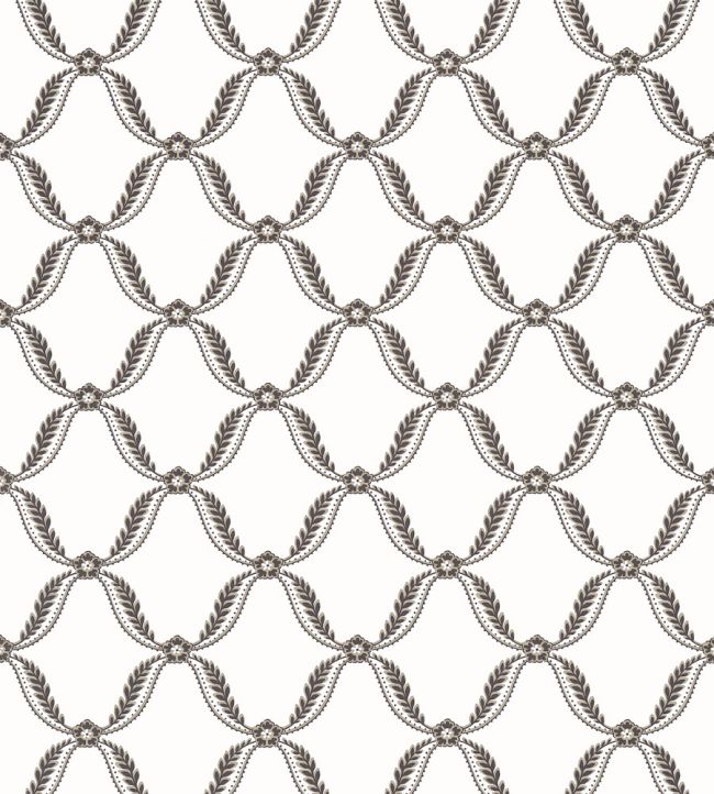 Tate Trellis Wallpaper by Anna French Black