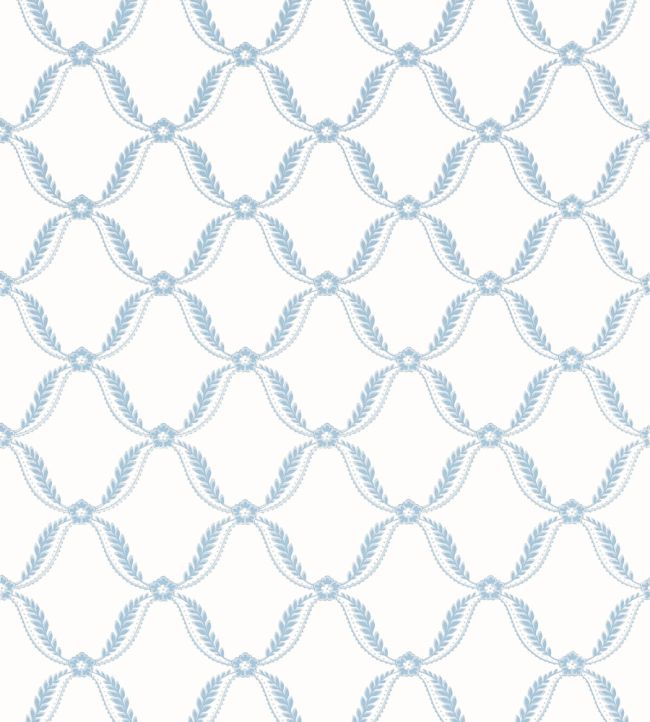 Tate Trellis Wallpaper by Anna French Soft Blue