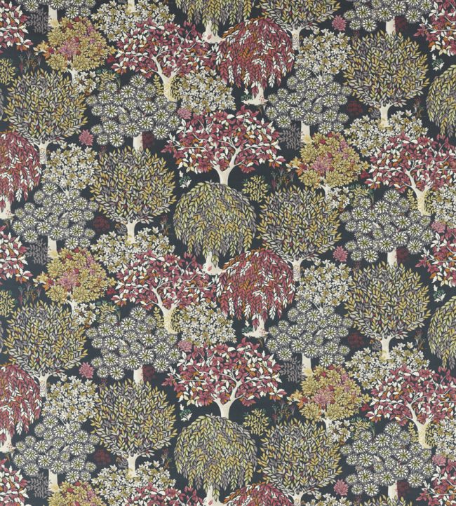 Tatton Cream Fabric by Studio G Charcoal