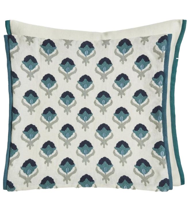 Teasel Cushion 43 x 43cm by Designers Guild Indigo