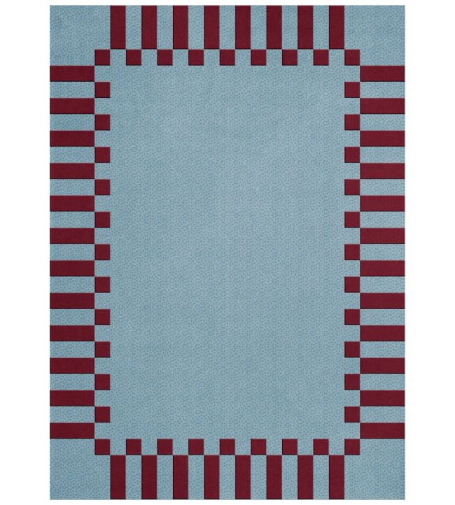 Layered Tekla Frame rug Mulberry Sky TKFRMB140200 Mulberry Sky