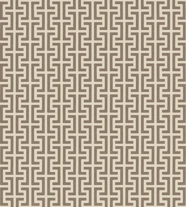 Temple Wallpaper by Schumacher Berber Brown