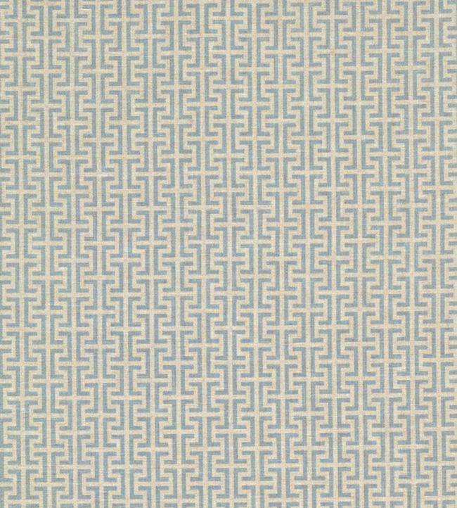 Temple Fabric by Schumacher Blue