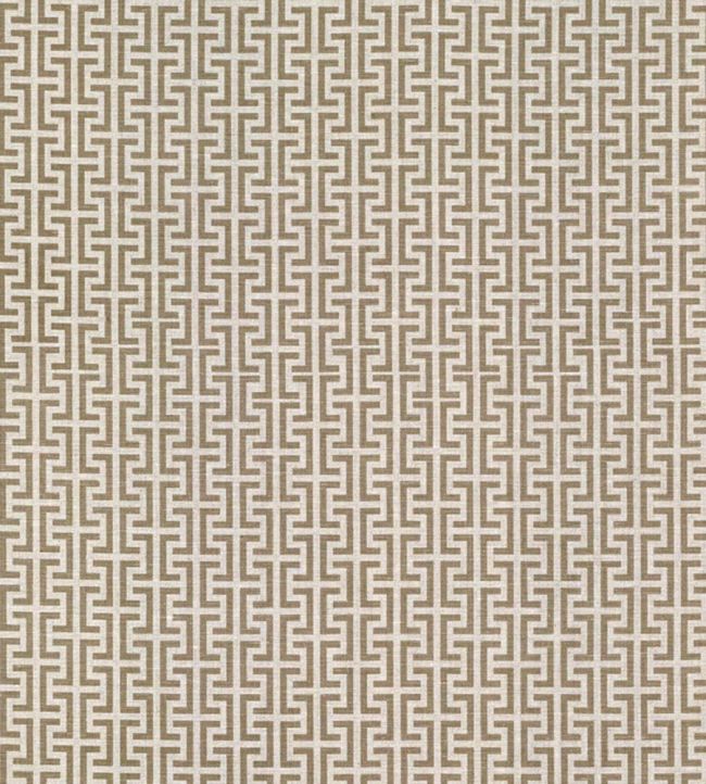 Temple Fabric by Schumacher Brown