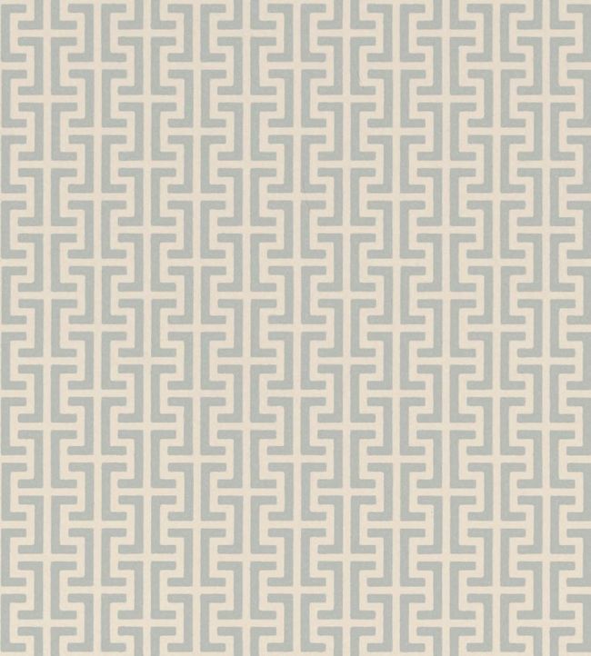 Temple Wallpaper by Schumacher Orpington Blue