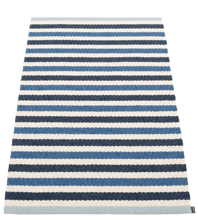 Pappelina Teo rug Denim/Dark Blue/Vanilla TE3E712 Denim/Dark Blue/Vanilla