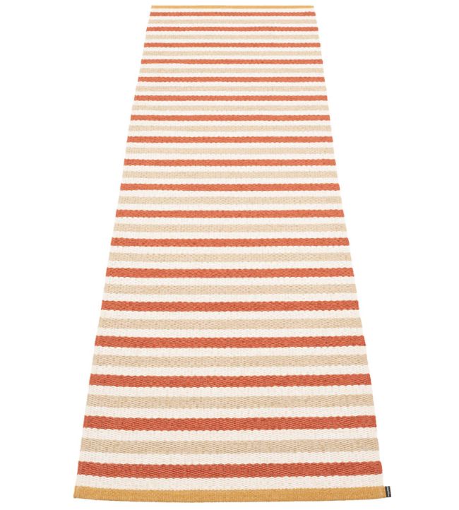 Pappelina Teo Runner rug Brick/Beige/Vanilla TE4C724 Brick/Beige/Vanilla
