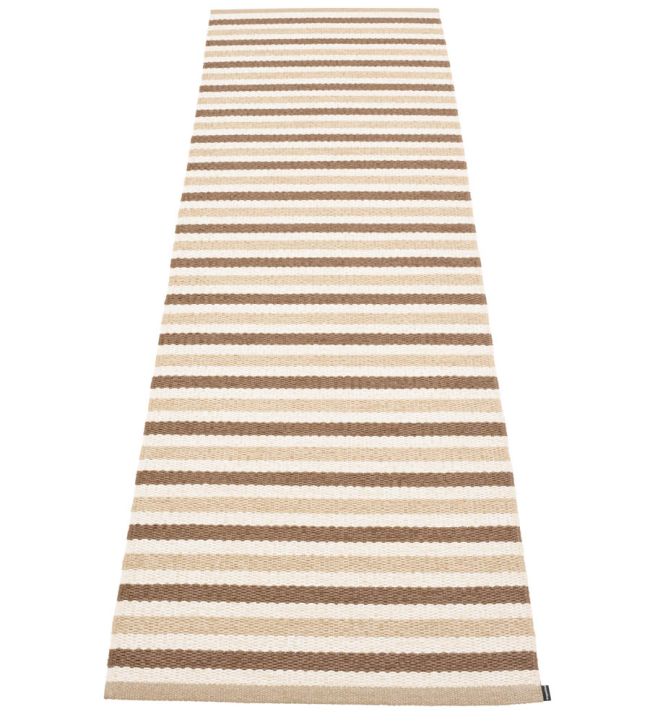 Pappelina Teo Runner rug Brown/Beige/Vanilla TE6A724 Brown/Beige/Vanilla