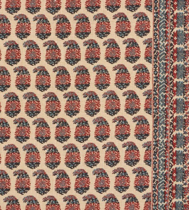 Terry Fabric by Schumacher Red & Navy