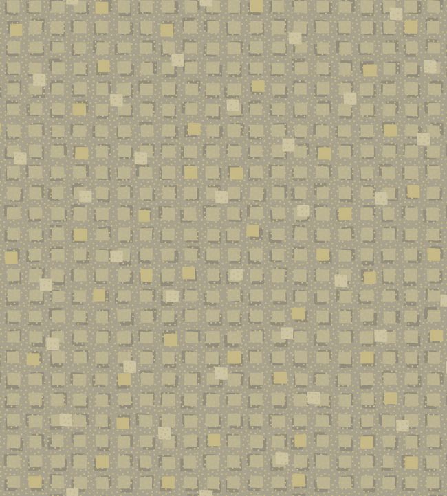 Tesserae Wallpaper by Cole & Son Gold & Pewter