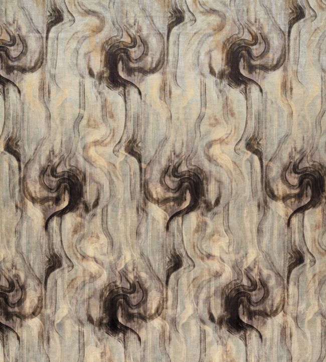 Tessuto Fabric by Clarke & Clarke Nero/Silver