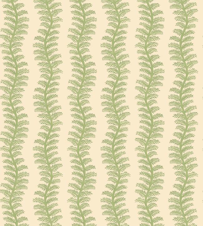Tetbury Stripe Wallpaper by GP & J Baker Leaf Green