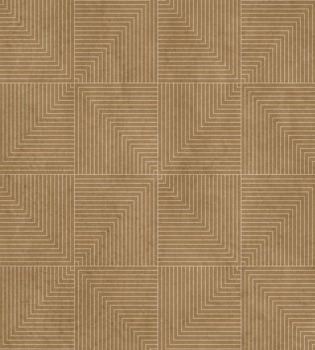 Tetragonal Wallpaper by Coordonne Sand
