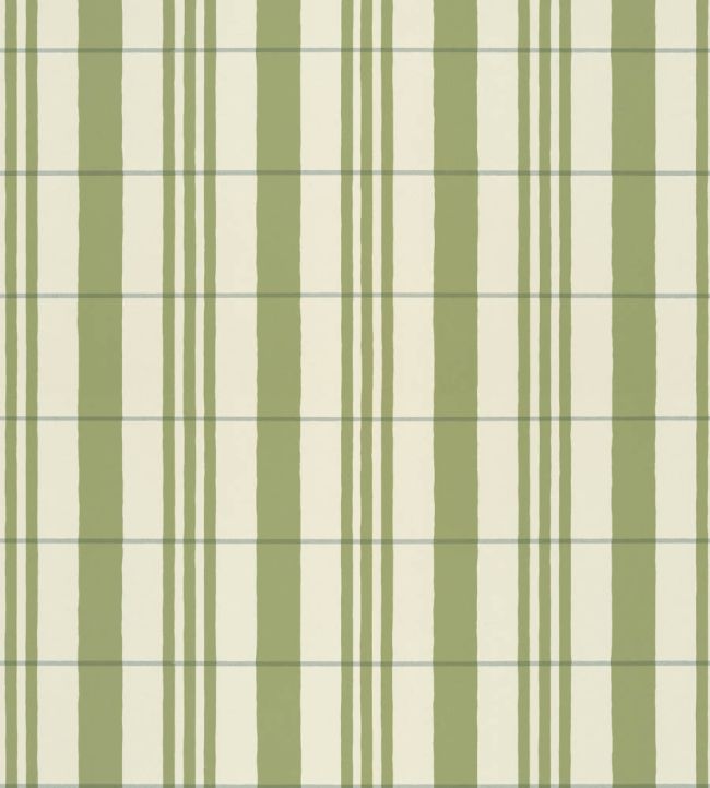 The Guards Tent Wallpaper by Langelid Von Bromssen Leaf Green