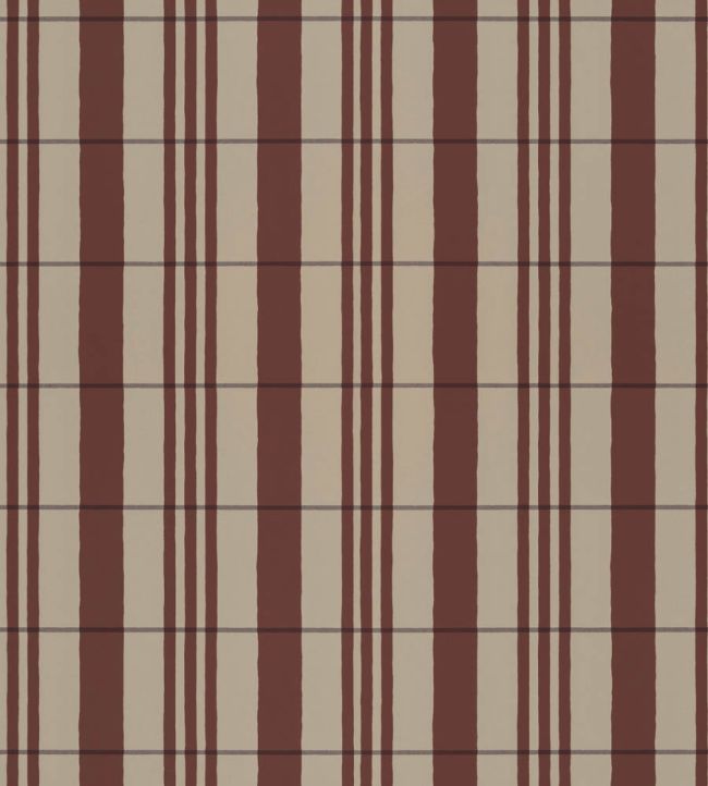 The Guards Tent Wallpaper by Langelid Von Bromssen Wine Red