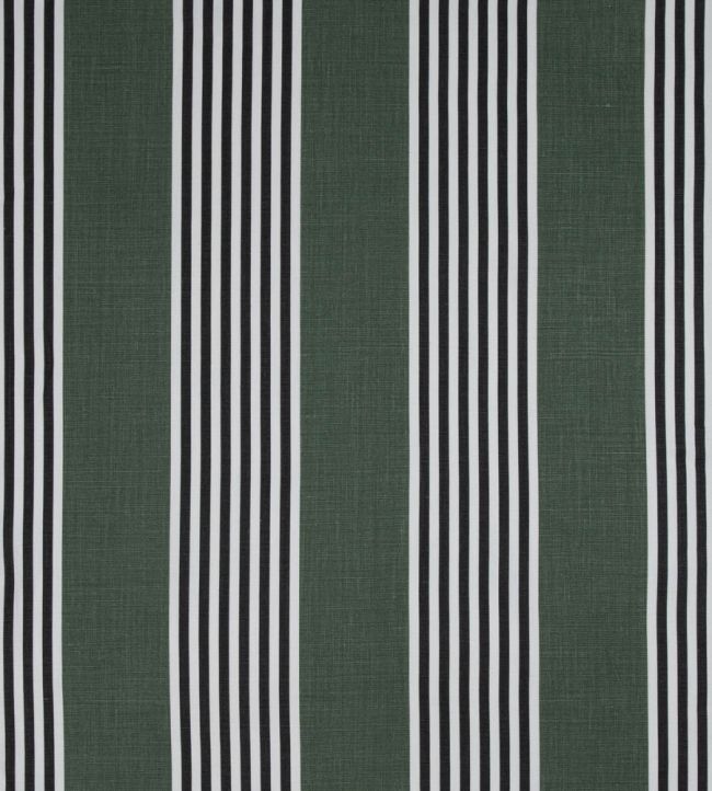 The Hudson Stripe Fabric by Christopher Farr Cloth Olive