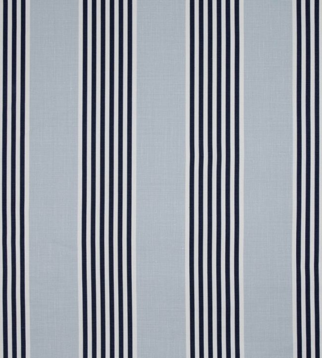 The Hudson Stripe Fabric by Christopher Farr Cloth Pale Blue